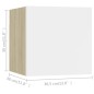 vidaXL TV-Wandschränke 8 Stk. Weiß Sonoma-Eiche 30,5x30x30 cm vidaXL TV-Wandschränke 8 Stk. Weiß Sonoma-Eiche 30,5x30x30 cm