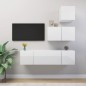 4-tlg. TV-Schrank-Set Hochglanz-Weiß Holzwerkstoff 4-tlg. TV-Schrank-Set Hochglanz-Weiß Holzwerkstoff