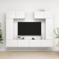 vidaXL 6-tlg. TV-Schrank-Set Hochglanz-Weiß Holzwerkstoff vidaXL 6-tlg. TV-Schrank-Set Hochglanz-Weiß Holzwerkstoff