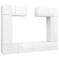 vidaXL 6-tlg. TV-Schrank-Set Hochglanz-Weiß Holzwerkstoff vidaXL 6-tlg. TV-Schrank-Set Hochglanz-Weiß Holzwerkstoff