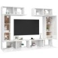 vidaXL 6-tlg. TV-Schrank-Set Hochglanz-Weiß Holzwerkstoff vidaXL 6-tlg. TV-Schrank-Set Hochglanz-Weiß Holzwerkstoff