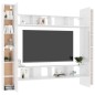 8-tlg. TV-Schrank-Set Hochglanz-Weiß Holzwerkstoff 8-tlg. TV-Schrank-Set Hochglanz-Weiß Holzwerkstoff