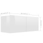vidaXL TV-Schränke 4 Stk. Hochglanz-Weiß 80x30x30 cm Holzwerkstoff vidaXL TV-Schränke 4 Stk. Hochglanz-Weiß 80x30x30 cm Holzwerkstoff