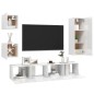 5-tlg. TV-Schrank-Set Hochglanz-Weiß Holzwerkstoff 5-tlg. TV-Schrank-Set Hochglanz-Weiß Holzwerkstoff