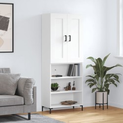 Highboard Weiß 69,5x34x180 cm Holzwerkstoff