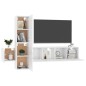 5-tlg. TV-Schrank-Set Hochglanz-Weiß Holzwerkstoff 5-tlg. TV-Schrank-Set Hochglanz-Weiß Holzwerkstoff
