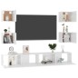 6-tlg. TV-Schrank-Set Hochglanz-Weiß Holzwerkstoff 6-tlg. TV-Schrank-Set Hochglanz-Weiß Holzwerkstoff