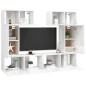 6-tlg. TV-Schrank-Set Hochglanz-Weiß Holzwerkstoff 6-tlg. TV-Schrank-Set Hochglanz-Weiß Holzwerkstoff