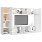 8-tlg. TV-Schrank-Set Hochglanz-Weiß Holzwerkstoff 8-tlg. TV-Schrank-Set Hochglanz-Weiß Holzwerkstoff