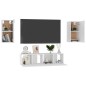 4-tlg. TV-Schrank-Set Hochglanz-Weiß Holzwerkstoff 4-tlg. TV-Schrank-Set Hochglanz-Weiß Holzwerkstoff