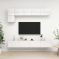 5-tlg. TV-Schrank-Set Hochglanz-Weiß Holzwerkstoff 5-tlg. TV-Schrank-Set Hochglanz-Weiß Holzwerkstoff