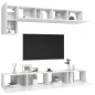 5-tlg. TV-Schrank-Set Hochglanz-Weiß Holzwerkstoff 5-tlg. TV-Schrank-Set Hochglanz-Weiß Holzwerkstoff