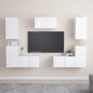 vidaXL 7-tlg. TV-Schrank-Set Hochglanz-Weiß Holzwerkstoff vidaXL 7-tlg. TV-Schrank-Set Hochglanz-Weiß Holzwerkstoff