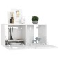 vidaXL 7-tlg. TV-Schrank-Set Hochglanz-Weiß Holzwerkstoff vidaXL 7-tlg. TV-Schrank-Set Hochglanz-Weiß Holzwerkstoff
