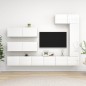 7-tlg. TV-Schrank-Set Hochglanz-Weiß Holzwerkstoff 7-tlg. TV-Schrank-Set Hochglanz-Weiß Holzwerkstoff