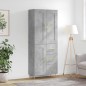 Highboard Betongrau 69,5x34x180 cm Holzwerkstoff Highboard Betongrau 69,5x34x180 cm Holzwerkstoff