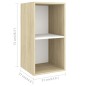 vidaXL 3-tlg. TV-Schrank-Set Weiß Sonoma-Eiche Holzwerkstoff vidaXL 3-tlg. TV-Schrank-Set Weiß Sonoma-Eiche Holzwerkstoff