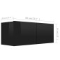 2-tlg. TV-Schrank-Set Hochglanz-Grau Holzwerkstoff 2-tlg. TV-Schrank-Set Hochglanz-Grau Holzwerkstoff