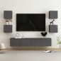 6-tlg. TV-Schrank-Set Hochglanz-Grau Holzwerkstoff 6-tlg. TV-Schrank-Set Hochglanz-Grau Holzwerkstoff