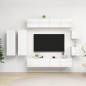 8-tlg. TV-Schrank-Set Hochglanz-Weiß Holzwerkstoff 8-tlg. TV-Schrank-Set Hochglanz-Weiß Holzwerkstoff