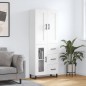 vidaXL Highboard Weiß 69,5x34x180 cm Holzwerkstoff vidaXL Highboard Weiß 69,5x34x180 cm Holzwerkstoff