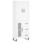vidaXL Highboard Weiß 69,5x34x180 cm Holzwerkstoff vidaXL Highboard Weiß 69,5x34x180 cm Holzwerkstoff