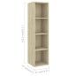 vidaXL 3-tlg. TV-Schrank-Set Sonoma-Eiche Holzwerkstoff vidaXL 3-tlg. TV-Schrank-Set Sonoma-Eiche Holzwerkstoff