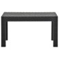 2-tlg. Garten-Lounge-Set mit Kissen PP Rattan Anthrazit 2-tlg. Garten-Lounge-Set mit Kissen PP Rattan Anthrazit