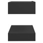 Nachttisch Grau 60x35 cm Holzwerkstoff Nachttisch Grau 60x35 cm Holzwerkstoff