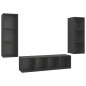 3-tlg. TV-Schrank-Set Grau Holzwerkstoff 3-tlg. TV-Schrank-Set Grau Holzwerkstoff