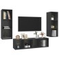 3-tlg. TV-Schrank-Set Grau Holzwerkstoff 3-tlg. TV-Schrank-Set Grau Holzwerkstoff