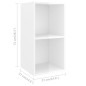 3-tlg. TV-Schrank-Set Hochglanz-Weiß Holzwerkstoff 3-tlg. TV-Schrank-Set Hochglanz-Weiß Holzwerkstoff