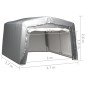 Lagerzelt 370x370 cm Stahl Grau Lagerzelt 370x370 cm Stahl Grau