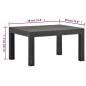 vidaXL 3-tlg. Garten-Lounge-Set mit Kissen PP Rattan Anthrazit