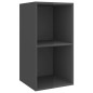 3-tlg. TV-Schrank-Set Hochglanz-Grau Holzwerkstoff 3-tlg. TV-Schrank-Set Hochglanz-Grau Holzwerkstoff