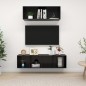 vidaXL 2-tlg. TV-Schrank-Set Hochglanz-Schwarz Holzwerkstoff vidaXL 2-tlg. TV-Schrank-Set Hochglanz-Schwarz Holzwerkstoff
