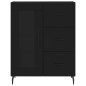 vidaXL Highboard Schwarz 69,5x34x180 cm Holzwerkstoff vidaXL Highboard Schwarz 69,5x34x180 cm Holzwerkstoff