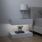 LED-Nachttische 2 Stk. Weiß 60x35 cm Holzwerkstoff