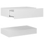 LED-Nachttische 2 Stk. Weiß 60x35 cm Holzwerkstoff