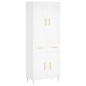 Highboard Weiß 69,5x34x180 cm Holzwerkstoff Highboard Weiß 69,5x34x180 cm Holzwerkstoff