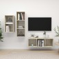 vidaXL 3-tlg. TV-Schrank-Set Sonoma-Eiche Holzwerkstoff vidaXL 3-tlg. TV-Schrank-Set Sonoma-Eiche Holzwerkstoff