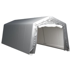 vidaXL Lagerzelt 300x750 cm Stahl Grau  