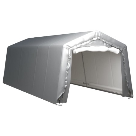 vidaXL Lagerzelt 300x750 cm Stahl Grau  