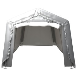 vidaXL Lagerzelt 300x750 cm Stahl Grau  