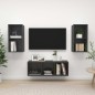 3-tlg. TV-Schrank-Set Grau Holzwerkstoff 3-tlg. TV-Schrank-Set Grau Holzwerkstoff