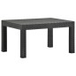 vidaXL 2-tlg. Garten-Lounge-Set mit Kissen PP Rattan Anthrazit vidaXL 2-tlg. Garten-Lounge-Set mit Kissen PP Rattan Anthrazit