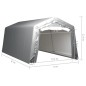 Lagerzelt 300x600 cm Stahl Grau Lagerzelt 300x600 cm Stahl Grau