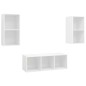 vidaXL 3-tlg. TV-Schrank-Set Weiß Holzwerkstoff vidaXL 3-tlg. TV-Schrank-Set Weiß Holzwerkstoff
