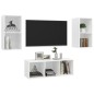 vidaXL 3-tlg. TV-Schrank-Set Weiß Holzwerkstoff vidaXL 3-tlg. TV-Schrank-Set Weiß Holzwerkstoff