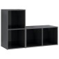TV-Schränke 2 Stk. Hochglanz-Grau 72x35x36,5 cm Holzwerkstoff TV-Schränke 2 Stk. Hochglanz-Grau 72x35x36,5 cm Holzwerkstoff